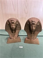 Brass Egyptian King Tut Bookends
