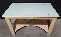 Tempered Glass Top Computer Desk