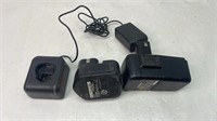 Battery charger with batteries