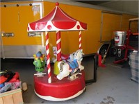 Coin Operated Merry Go Round; 3 Horse; $.25 Mach.