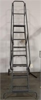 450# capacity ladder with railing