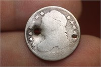 An 1834 90% Silver Dime