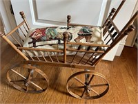Antique Cart and Pillow