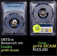 Proof PCGS 1975-s Roosevelt Dime 10c Graded pr69 d