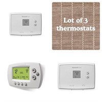 Lot of 3 - Honeywell Home Thermostats *Read