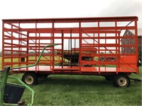 Krantz Wooden Bale Thrower Wagon 8ft x 20ft