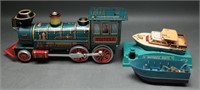 1960's Ideal Boaterific & Modern Toys Litho Train