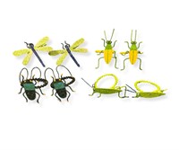 4 Pairs of Colorful Insect Napkin Ring Holders