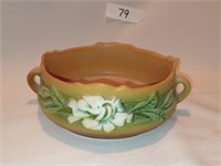 Roseville Tan Gardenia Bowl Pottery