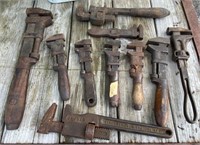 Antique Pipe & Monkey Wrenches