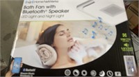 Home Netwerks bath fan w/ bluetooth speaker LED