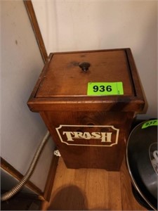 WOODEN TRASH CAN COVER