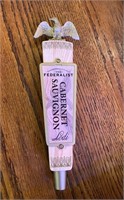 The federalist cabernet sauvignon wine tap handle
