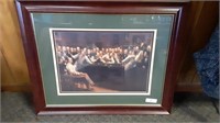 Framed Printed Picture of Billiard Room