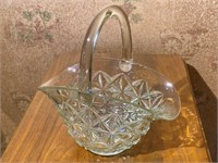 Pressed Glass Basket