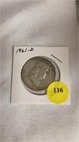 1961 D Franklin Half Dollar