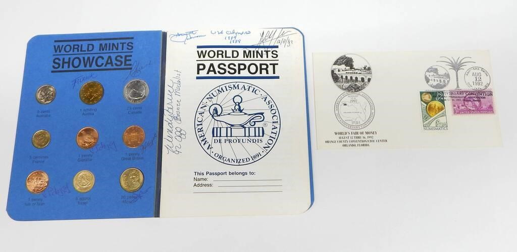 1992 ANA WORLD'S FAIR of MONEY SIGNED PASSPORT