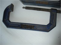 (3) 8 inch Irwin C-Clamps