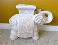 Ceramic Oriental Elephant Garden Stool