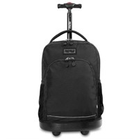 P602  J World Sunny 17" Rolling Backpack - Black
