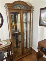 2 Door Glass Shelf Curio