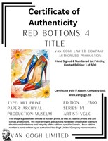 Red Bottoms 4 Limited Edition Van Gogh Limited