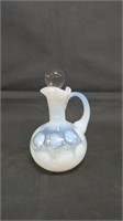 Vintage Fenton French Opalescent Coin Dot Cruet