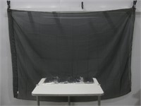 Five Black Dark Out Curtain Panels Largest 81"x58"