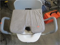 Bath chair and toilet booster seat