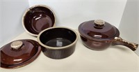 Brown Stoneware cooking dishes