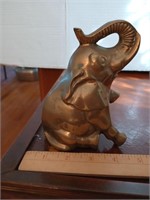 Fabulous brass elephant. Stands almost 6 inches