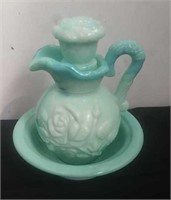 Vintage Avon wash basin and pitcher perfume