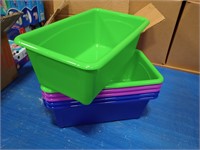 13-in heavy duty plastic School bins