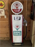 Texaco Diesel Chief Restored Gasboy Gas Pump