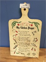 My Kitchen Prayer Breadboard -Cutting Board