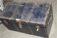 ATLAS METAL COVERED TRUNK 36"X17"X17"