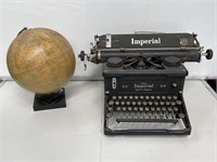 Imperial Typewriter & World Globe
