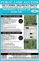 PUBLIC LAND AUCTION - 203.17 Acres Selling in 2 Tracts