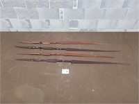African wall art wood spears