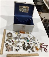Jewelry Box w/ costume jewelry