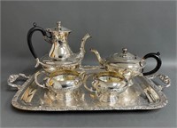 Stunning Coronet E.P.Copper Plate Tea Service