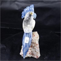 Natural Stone Handcarved Quartz Bird