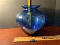 10" Blue Vase Mexico