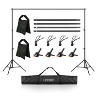 LCUIRC Photo Backdrop Stand, 6.5x10ft Background