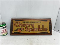 Wooden drink exquisite cherry sparkle sign