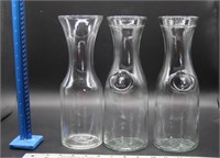 3 Wine Carafes