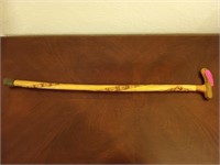 Wood rattlesnake cane