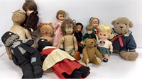 Vintage doll collection (13 pc) for play or