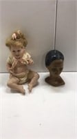 Porcelain doll
Woman’s head figurine