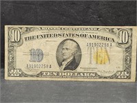 1934 Silver Certificate $10 Bill